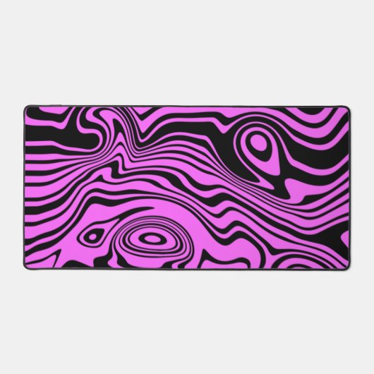 Vagues Abstraites violet noir Design Couleurs pers (Recto)