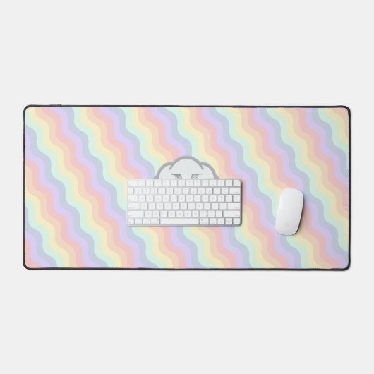 Vagues arc-en-ciel Pastel (Clavier et souris)