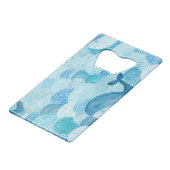 Vagues, baleine, texture bleu enfantine (Devant Angle)