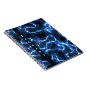 Vagues bleu électrique | Carnet Spiral Personnalis (Côté Droit)