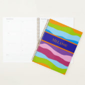 Vagues colorées avec nom (Devant avec enveloppe)