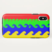 Vagues colorées iPhone / coque ipad (Dos (Horizontal))
