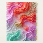 Vagues colorées pastel abstraites (Dos)