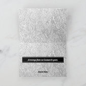 Vagues contemporaines en noir Logo Merci (Intérieur)