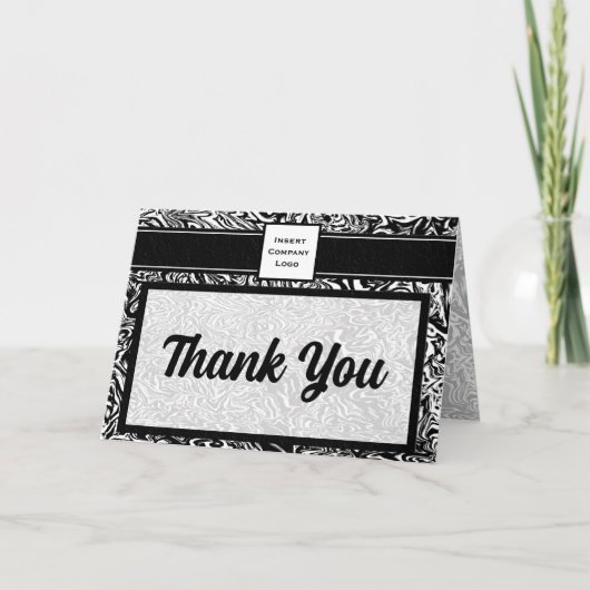 Vagues contemporaines en noir Logo Merci (Devant)