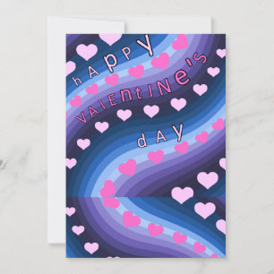 Vagues d'Amour Vibrantes Carte Saint-Valentin