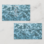 Vagues dans les Cartes de visite de l'eau (Devant / Derrière)