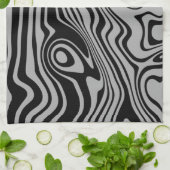 Vagues d'art Abstrait Serviette de cuisine - Chois (Plié)