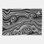Vagues d'art Abstrait Serviette de cuisine - Chois (Horizontal)