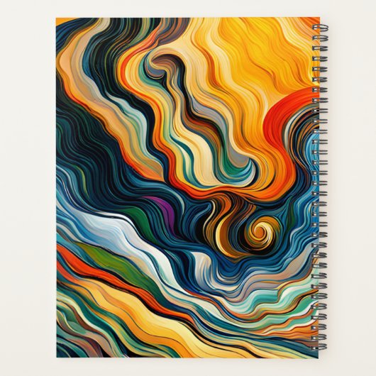 Vagues d'art moderne Abstrait (Dos)