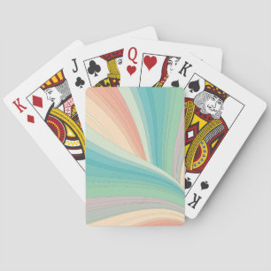 Vagues de cartes de jeu couleur