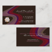 Vagues de chromothérapie avec Carte de visite de l (Devant / Derrière)