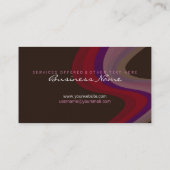 Vagues de chromothérapie avec Carte de visite de l (Dos)