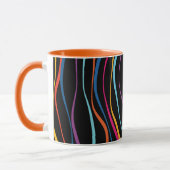 Vagues de couleur Motif moderne Mug (Gauche)