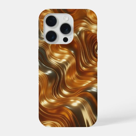 Vagues de liquide doré de luxe - Fluide métallique (Verso)