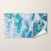 Vagues de l'océan bleu (Serviette à main)