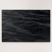 Vagues De Mer Uniques De Puzzles Noirs Solides (Horizontal)