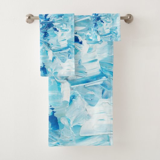 Vagues de peinture bleue Abstraites (En situation)