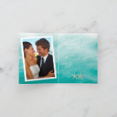 Vagues de plage et Carte de remerciements photo St (Intérieur)