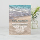 Vagues de plage vintage et invitations de mariage (Debout devant)
