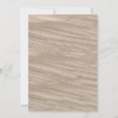 Vagues de plage vintage et invitations de mariage (Dos)