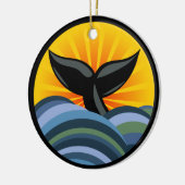 Vagues de queue de baleine et ornement de rayon de (Gauche)