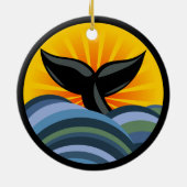 Vagues de queue de baleine et ornement de rayon de (Dos)