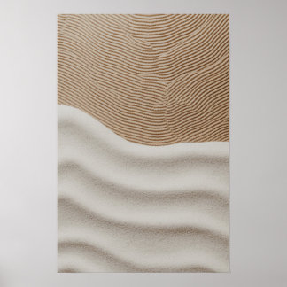 Vagues de sérénité - Poster minimaliste Motif de s