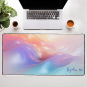 Vagues de soie pastel iridescente