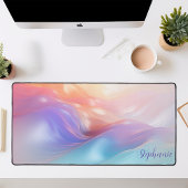 Vagues de soie pastel iridescente