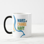 Vagues de tasse de marine de changement avec le (Gauche)