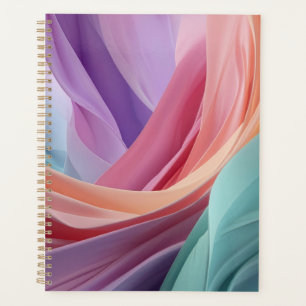 Vagues de tissu pastel abstrait 