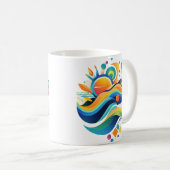 Vagues de vie Mug (Devant droit)