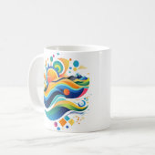 Vagues de vie Mug (Devant gauche)