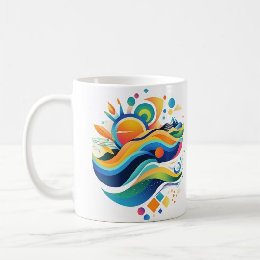 Vagues de vie Mug (Gauche)