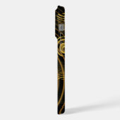 Vagues dorées hypnotiques Art abstrait moderne (Côté gauche)