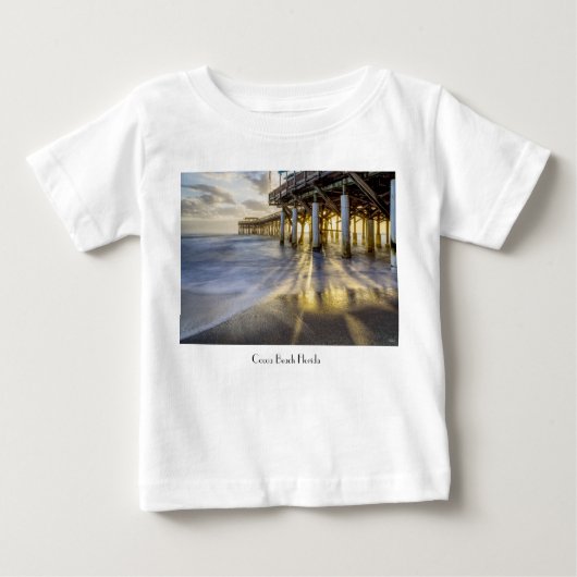 Vagues Douces À Cocoa Pier T-shirt bébé (Devant)