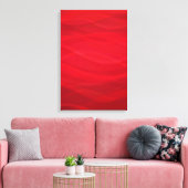 Vagues écarlates abstraites toile triptyque graphi (Insitu(Salon))