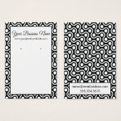 Vagues et points rétro Motifs Porte-cartes (Devant & derrière)