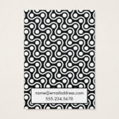 Vagues et points rétro Motifs Porte-cartes (Dos)