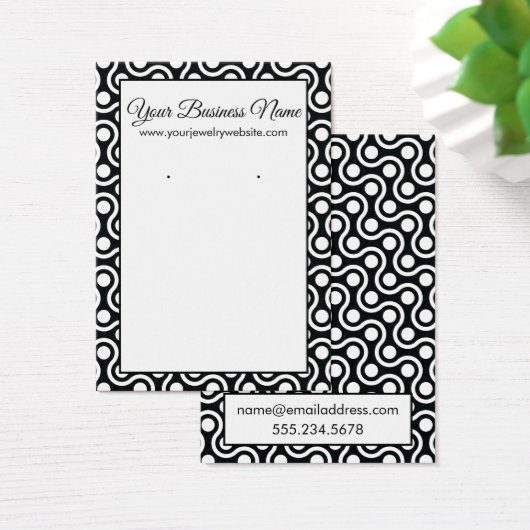 Vagues et points rétro Motifs Porte-cartes (Bureau)