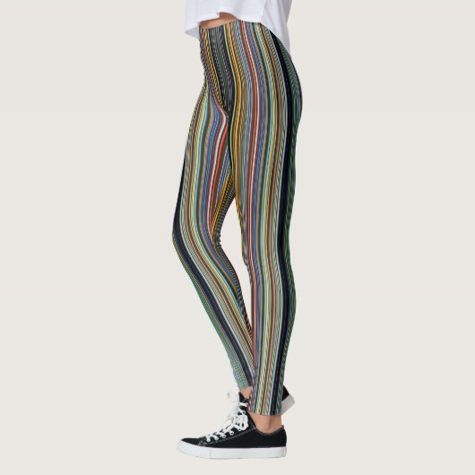 Vagues Fantaisistes : Leggings Colorés Parfaits po (Gauche)