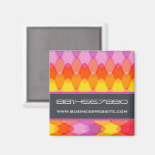 Vagues géniales | 01 * aimant jaune-orange du (Recto/Verso)