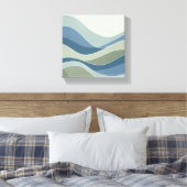 Vagues géométriques douces Toile murale minimalist (Insitu(Chambre))