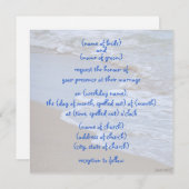 vagues ii Invitation (Devant / Derrière)