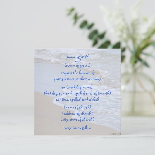 vagues ii Invitation (Debout devant)