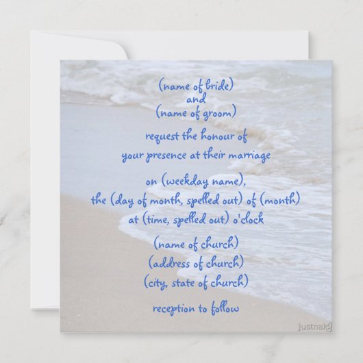 vagues ii Invitation (Devant)