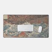 Vagues japonaises avec navires pirates (Clavier et souris)