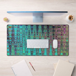 Vagues Kaleidoscopiques Aqua Retro Boomerang Abstr