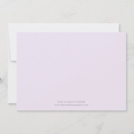 VAGUES LILAC | FAIRE-PART DE NAISSANCE (Dos)